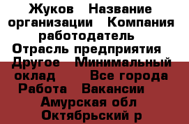 Жуков › Название организации ­ Компания-работодатель › Отрасль предприятия ­ Другое › Минимальный оклад ­ 1 - Все города Работа » Вакансии   . Амурская обл.,Октябрьский р-н